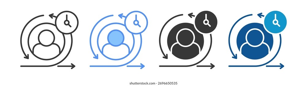 Scrum-SymbolSammlung mehrerer Stile festlegen
