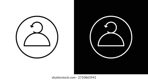 Iconos de Scrum master. iconos de vector de dibujo de línea