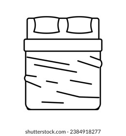 vector de icono de la línea de seda de raspones. signo de seda de raspadura. símbolo de contorno aislado ilustración negra