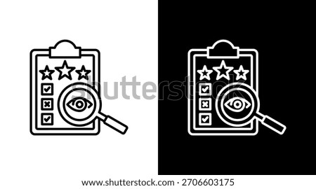 Scrutinize With Icon Set Design