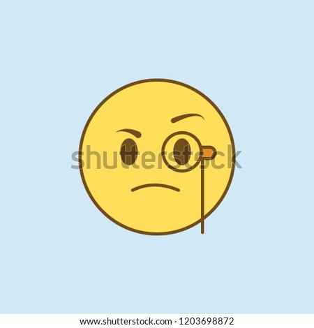 scrutinizes 2 colored line icon. Simple yellow and brown element illustration. scrutinizes concept outline symbol design