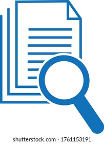 scrutiny document icon vector illustration