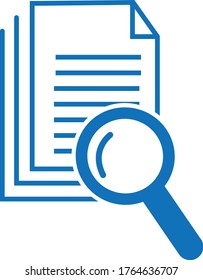 scrutiny document icon vector illustration