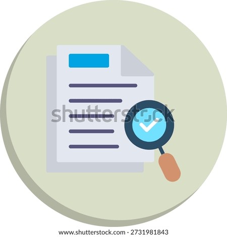 Scrutiny Flat Circle Style Icon