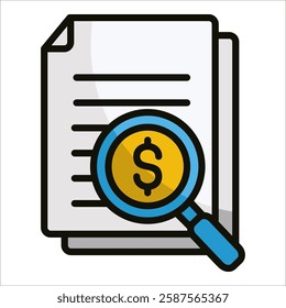 Scrutiny Icon Element For Design