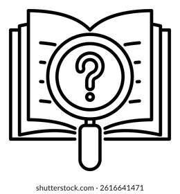 Scrutiny Icon Element for Design