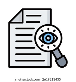 Elemento de icono de escrutinio para diseño