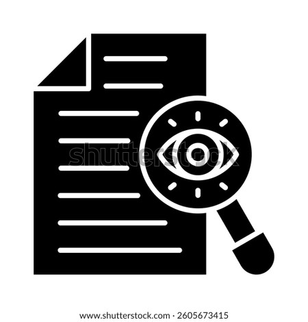 Scrutiny Icon Element for Design