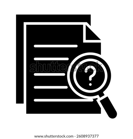 Scrutiny Icon Element for Design