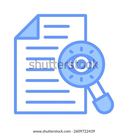 Scrutiny Icon Element for Design