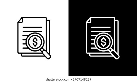Diseño de conjunto de iconos blancos de escrutinio