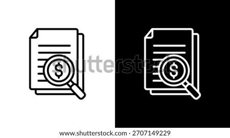 Scrutiny White Icon Set Design