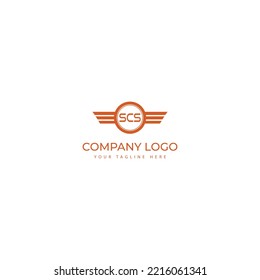 SCS Letter Logo Design is good for any business or company.