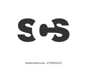 Design do logotipo SCS. letra inicial S C S estilo de fonte em negrito para start-ups de tecnologia, consultoria, marca corporativa. Nome criativo da empresa, manchetes identidade tipográfica, logotipo moderno. Ilustração vetorial.