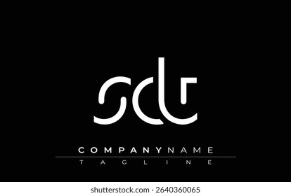 SCT abstract letter design. Modern Business Logo Design With Abstract Typography and Contemporary Style