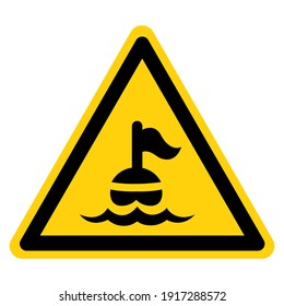 Scuba Area Symbol Sign, Vector Illustration, Isolate On White Background Label. EPS10