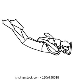 scuba diver design