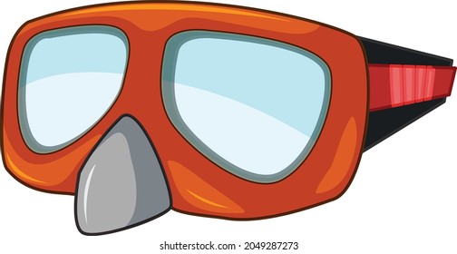 Gafas de buceo Scuba arte vectorial e ilustración