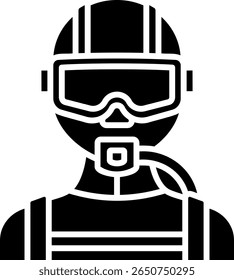 Scuba Diver Icon: Underwater Adventure Symbol