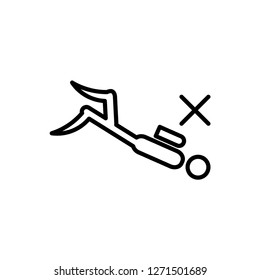 scuba diver icon vector template