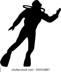 Scuba Diver Silhouette