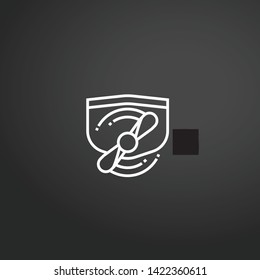 Scuba Diver vector icon. Scuba Diver concept stroke symbol design. Thin graphic elements vector illustration, outline pattern for your web site design, logo, UI. EPS 10.