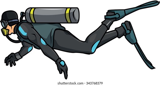 scuba diver vector illustration design