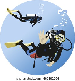 Scuba divers