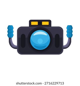 Scuba diving camera icon, Unterwasserkamera, Vektorgrafik, Tauchkamera-Symbol, Scuba diving photography equipment Vektorbild, Tauchen Clip Art, Scuba diving Clip Art