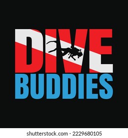 Scuba Diving Diver Flag Dive Buddies