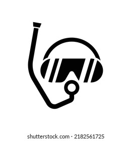 Scuba diving icon design isolated on white background