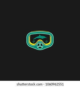 Scuba Diving Icon Design Template. Vector Illustration
