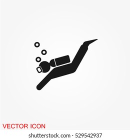 Scuba Diving Icon Vector