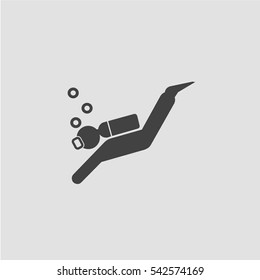 Scuba Diving Icon Vector