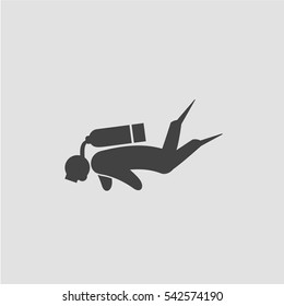 Scuba Diving icon vector