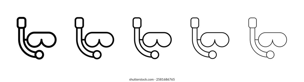 Scuba diving icon Vector logo sign