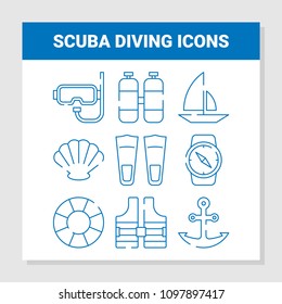 Scuba Diving Icons