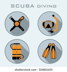SCUBA diving icons