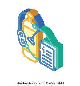 scuba diving instruction isometric icon vector. scuba diving instruction sign. isolated symbol illustration