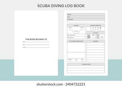 Scuba Diving Log Book Kdp Interior 