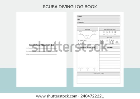 Scuba Diving Log Book Kdp Interior 