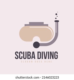 Scuba Diving Logo Design Concept Vector. Diving Logo Template Vector