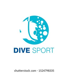 Scuba Diving Logo Design Vector Template Stock Vector (Royalty Free ...