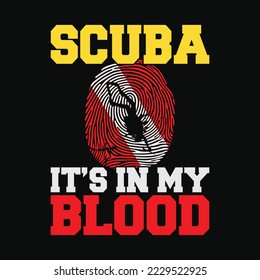 Scuba Diving Ocean Flag svg design svg