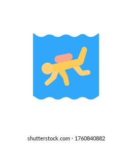 Scuba diving, ocean icon. Simple color vector elements of saving marine icons for ui and ux, website or mobile application