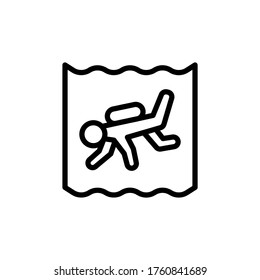Scuba diving, ocean icon. Simple line, outline vector elements of saving marine icons for ui and ux, website or mobile application