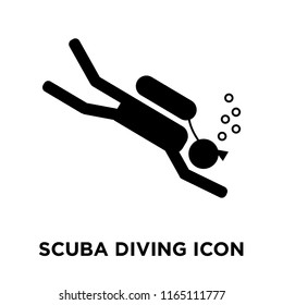 Scuba Diving Sign icon vector isolated on white background, Scuba Diving Sign transparent sign