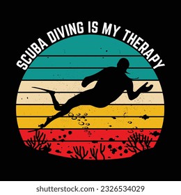 Scuba Diving T Shirt Design