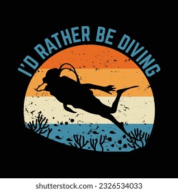 Scuba Diving T Shirt Design