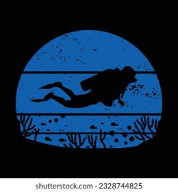 Scuba Diving T Shirt Design